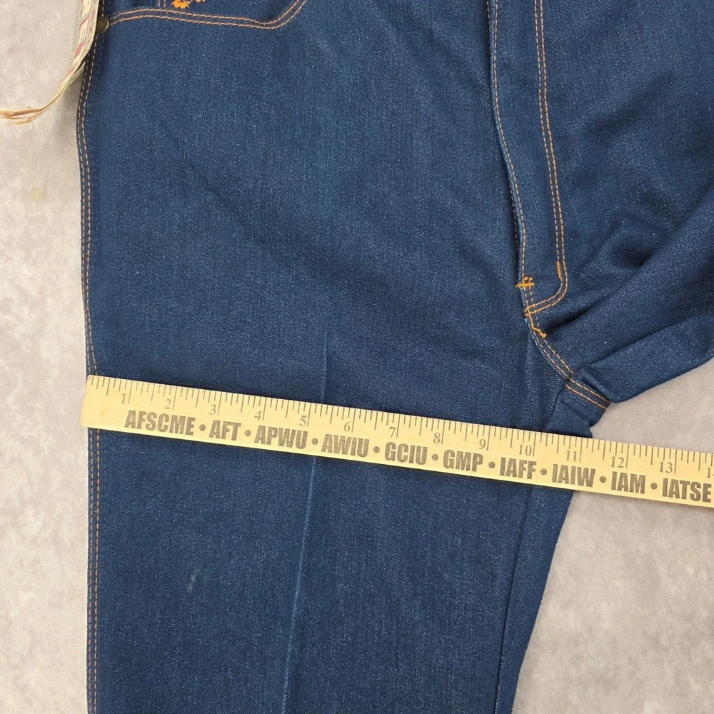 Vintage Braxton Stretch Designer Jeans Mens 32x31‎ Blue Straight Leg NWT 80s